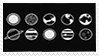 Planets stamp