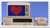 PC heart stamp